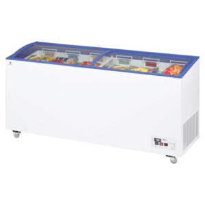 Sliding Curved Glass Lid Chest Freezer