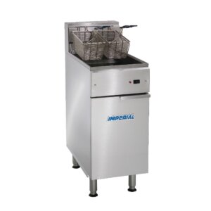 Imperial Single Tank Twin Basket Free Standing Electric Fryer IFS-40-E-LOE