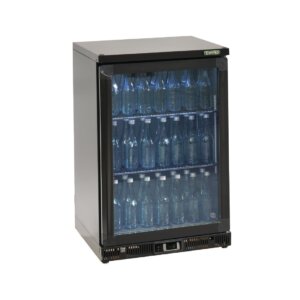 Gamko Bottle Cooler – Single Hinged Door 150 Ltr Black