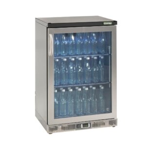 Gamko Bottle Cooler – Single Hinged Door 150 Ltr Stainless Steel