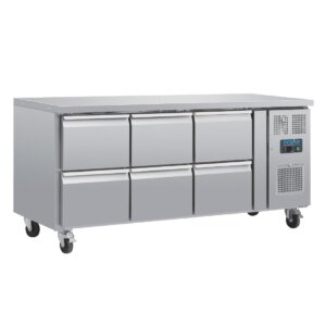 Polar U-Series Six Drawer Gastronorm Counter Fridge