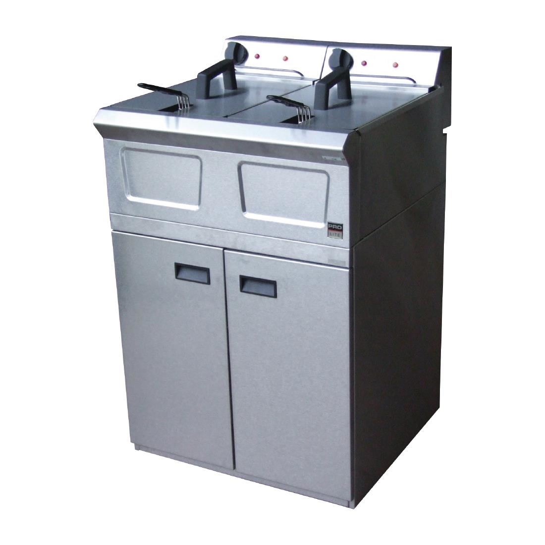 Falcon Twin Tank Twin Basket Free Standing Electric Fryer LD48 1 Falcon Twin Tank Twin Basket Free Standing Electric Fryer LD48