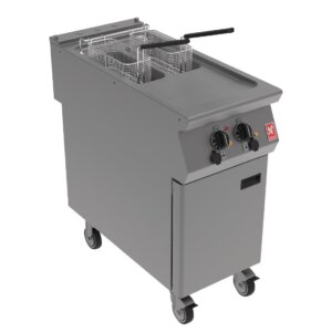 Falcon F900 Twin Pan, Twin Basket Electric Fryer on Castors E9342B