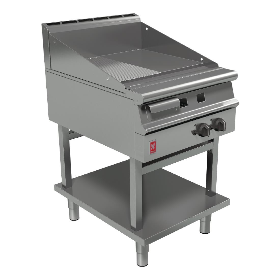 Falcon Dominator Plus 600mm Wide Half Ribbed LPG Griddle on Fixed Stand G3641R 1 Falcon Dominator Plus 600mm Wide Half Ribbed LPG Griddle on Fixed Stand G3641R