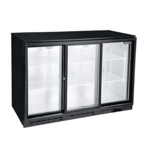 Triple Sliding Door Bar Bottle Cooler (338 Bottles