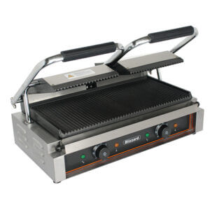 3600W Double Contact Grill Top & Bottom Ribbed