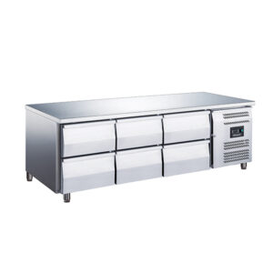 6 Drawer Low Height 650mm Snack Counter 317L